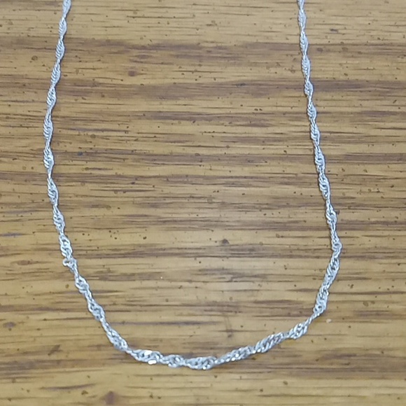 Sterling silver wave chain (22", 20",  24") - Picture 3 of 4
